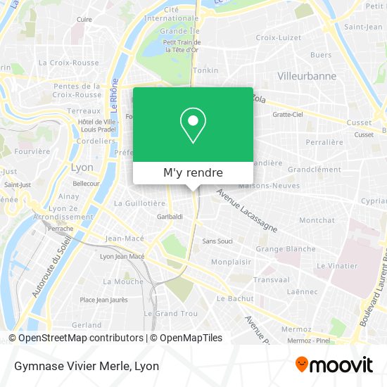 Gymnase Vivier Merle plan