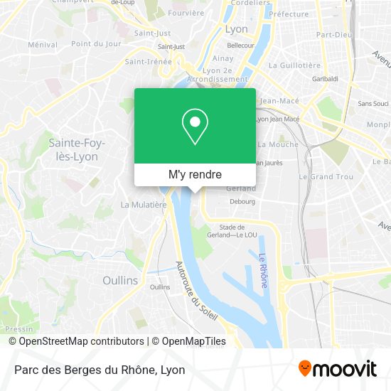 Parc des Berges du Rhône plan