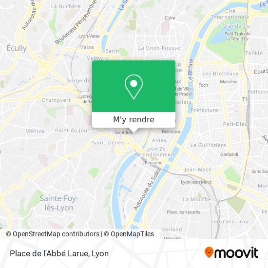 Place de l'Abbé Larue plan