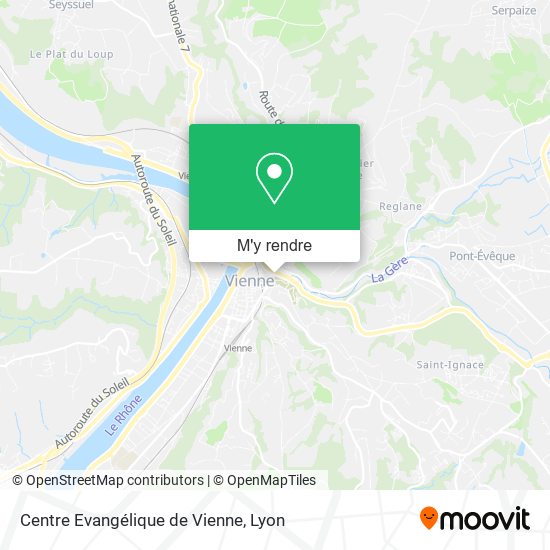 Centre Evangélique de Vienne plan