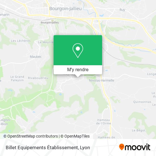 Billet Equipements Établissement plan