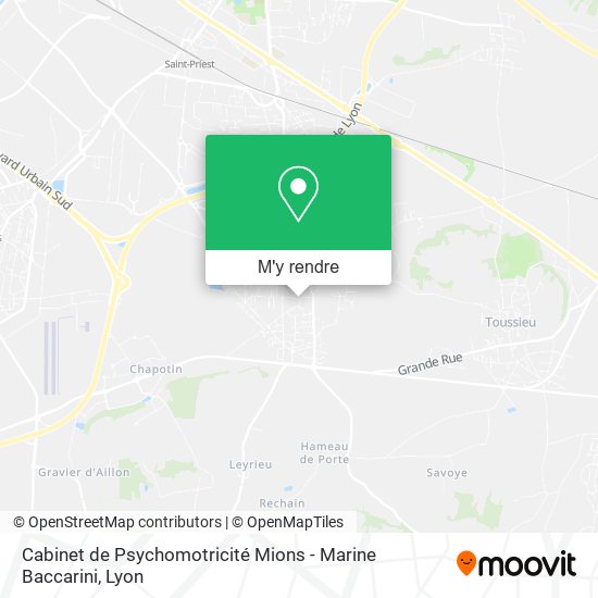 Cabinet de Psychomotricité Mions - Marine Baccarini plan