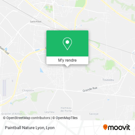 Paintball Nature Lyon plan