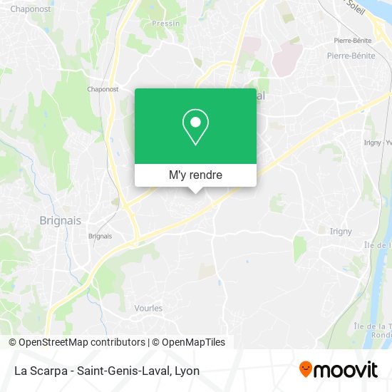 La Scarpa - Saint-Genis-Laval plan