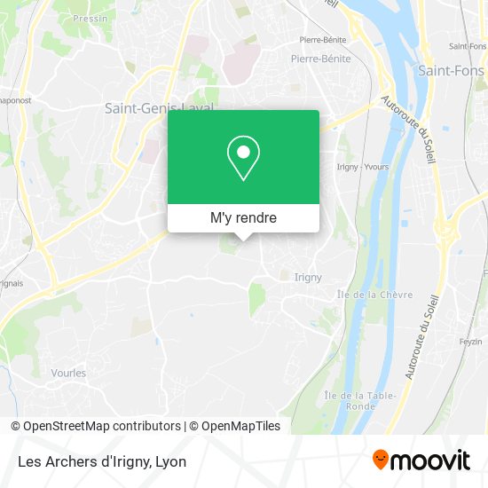 Les Archers d'Irigny plan