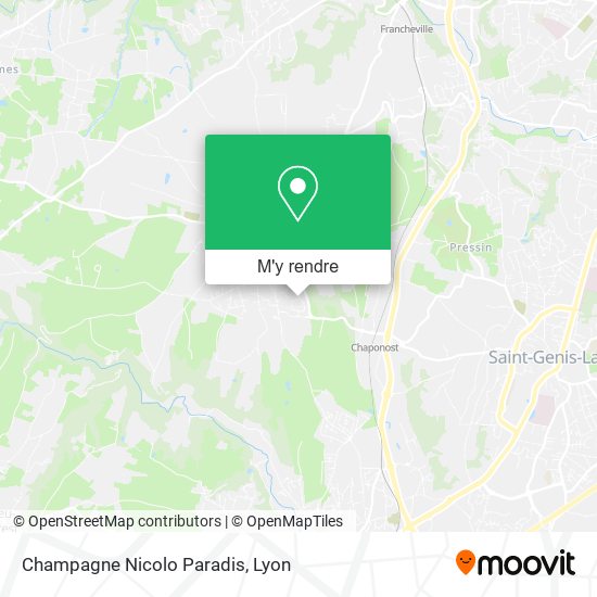 Champagne Nicolo Paradis plan