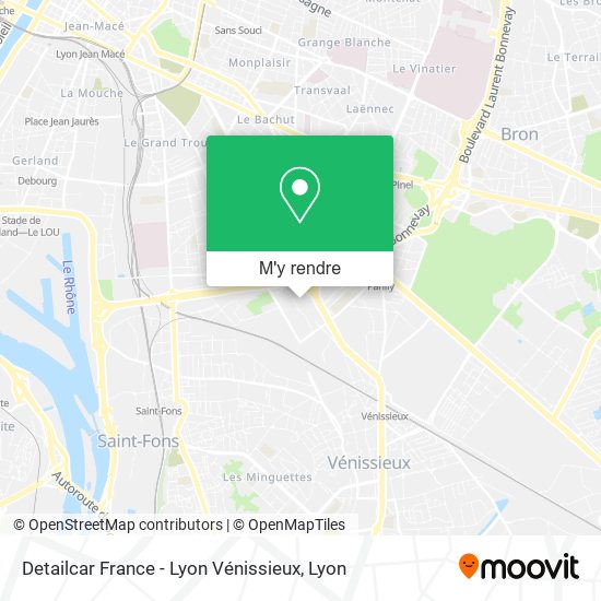 Detailcar France - Lyon Vénissieux plan