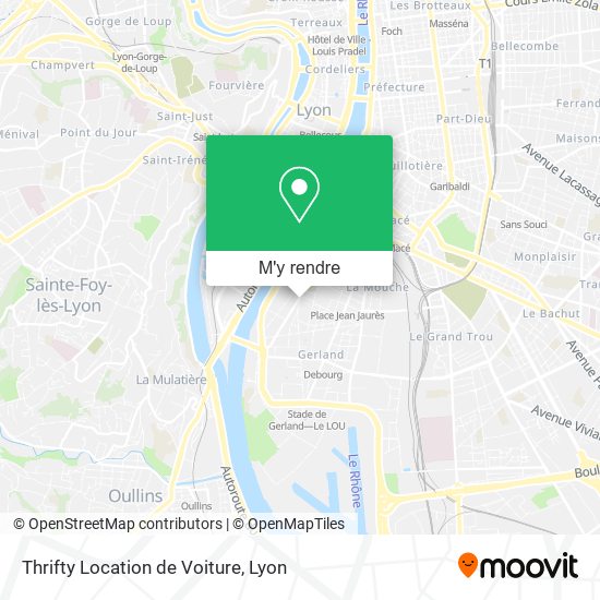 Thrifty Location de Voiture plan