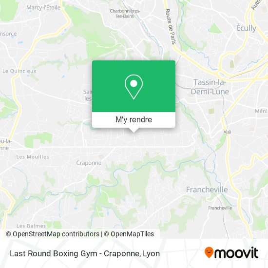 Last Round Boxing Gym - Craponne plan