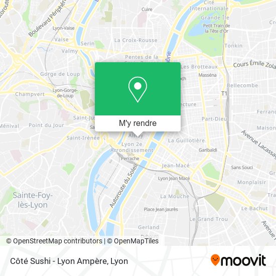 Côté Sushi - Lyon Ampère plan
