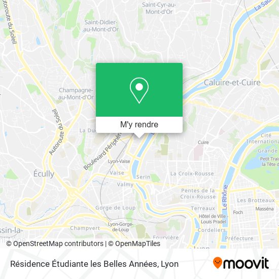 Résidence Étudiante les Belles Années plan