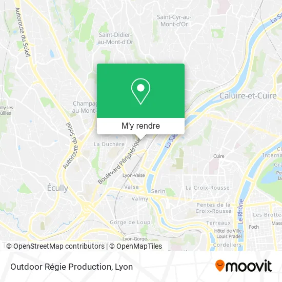 Outdoor Régie Production plan