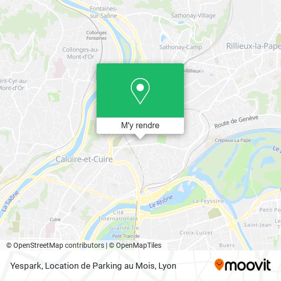 Yespark, Location de Parking au Mois plan