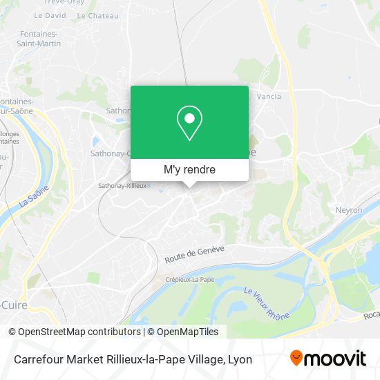 Carrefour Market Rillieux-la-Pape Village plan