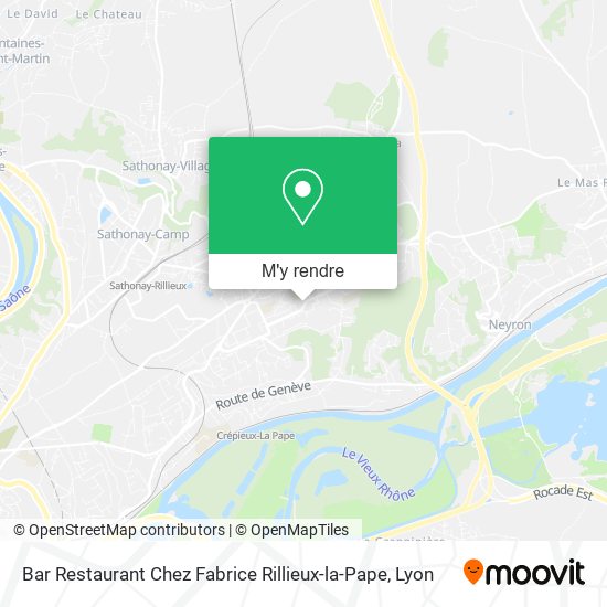 Bar Restaurant Chez Fabrice Rillieux-la-Pape plan