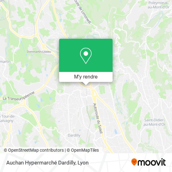 Auchan Hypermarché Dardilly plan