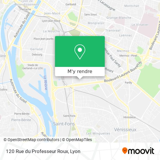 120 Rue du Professeur Roux plan
