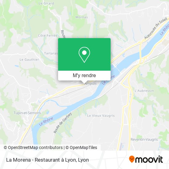 La Morena - Restaurant à Lyon plan