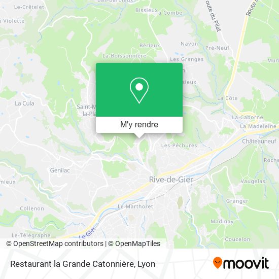Restaurant la Grande Catonnière plan