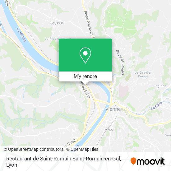 Restaurant de Saint-Romain Saint-Romain-en-Gal plan