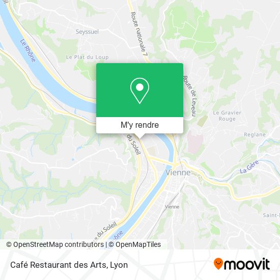 Café Restaurant des Arts plan