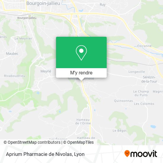 Aprium Pharmacie de Nivolas plan