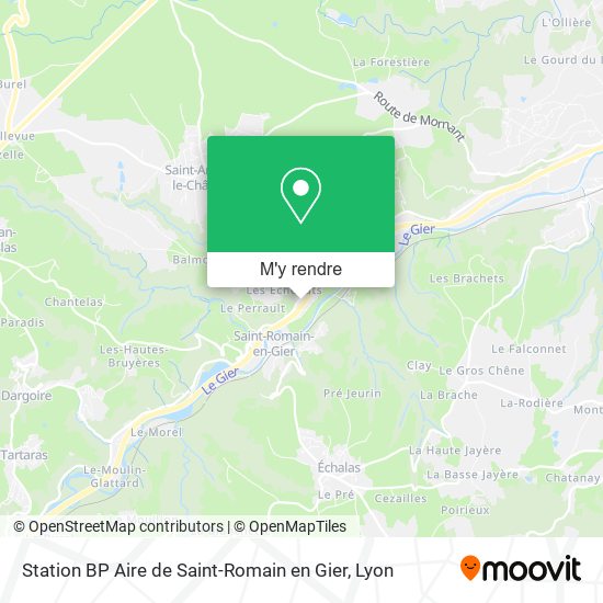 Station BP Aire de Saint-Romain en Gier plan