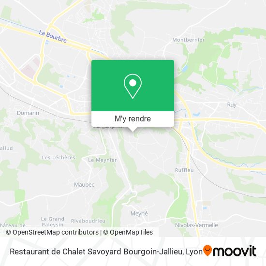 Restaurant de Chalet Savoyard Bourgoin-Jallieu plan