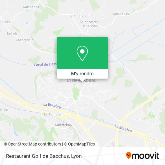 Restaurant Golf de Bacchus plan