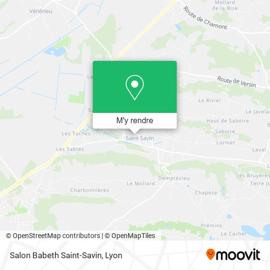 Salon Babeth Saint-Savin plan