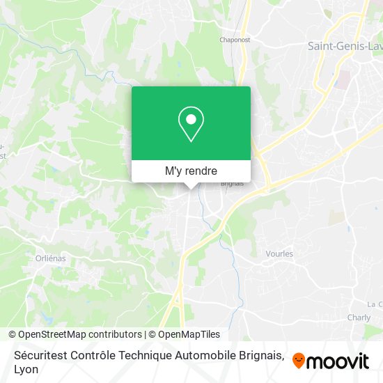 Sécuritest Contrôle Technique Automobile Brignais plan
