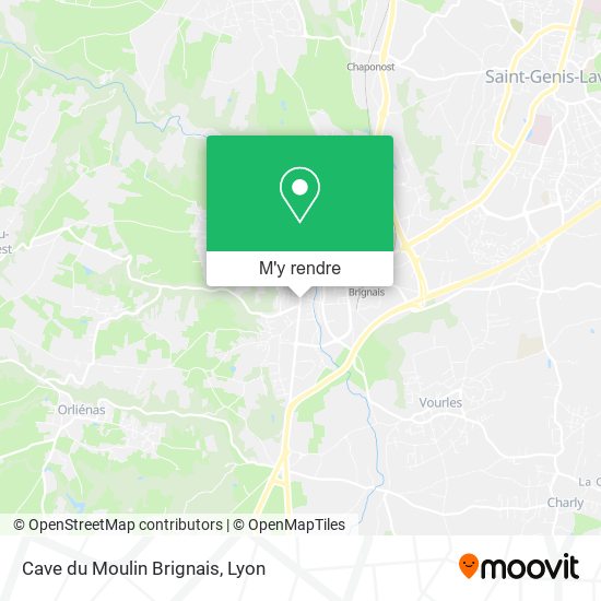 Cave du Moulin Brignais plan