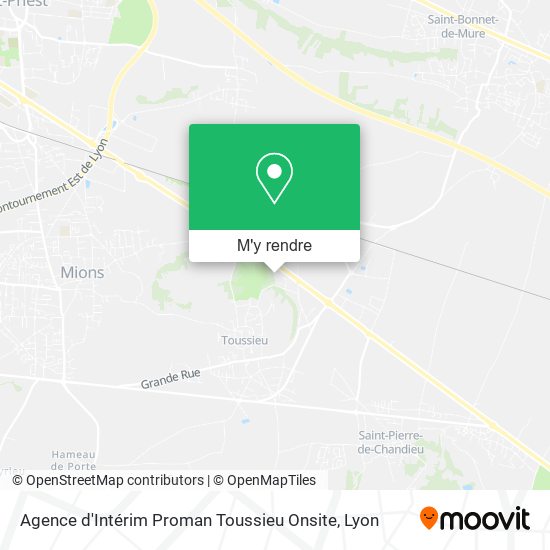 Agence d'Intérim Proman Toussieu Onsite plan