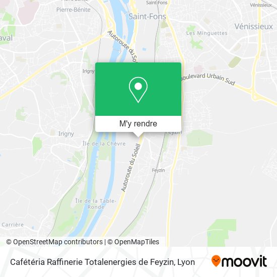 Cafétéria Raffinerie Totalenergies de Feyzin plan