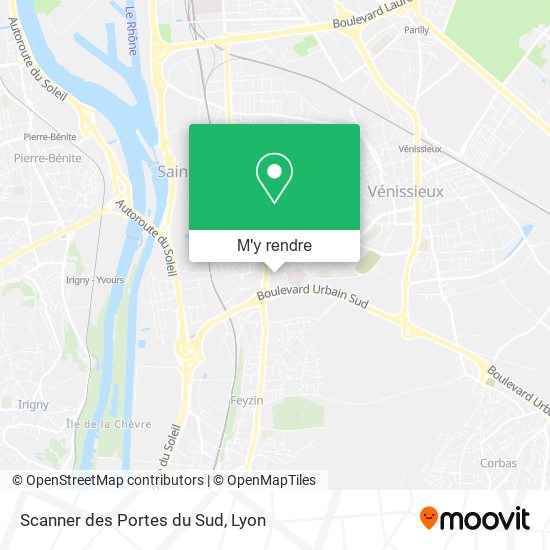 Scanner des Portes du Sud plan