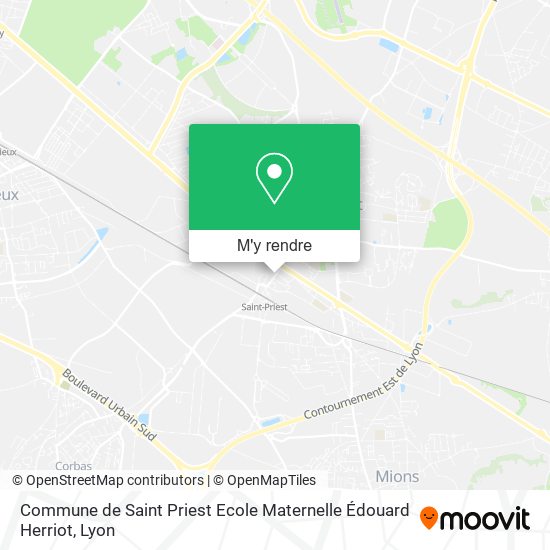 Commune de Saint Priest Ecole Maternelle Édouard Herriot plan