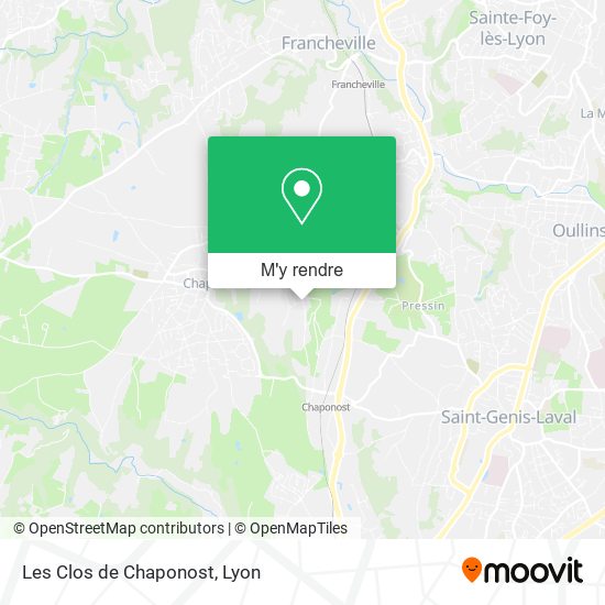 Les Clos de Chaponost plan