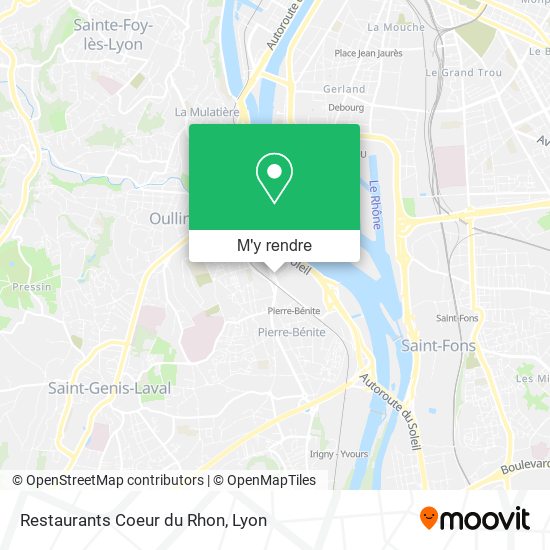 Restaurants Coeur du Rhon plan