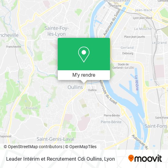 Leader Intérim et Recrutement Cdi Oullins plan