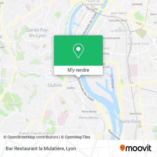 Bar Restaurant la Mulatière plan