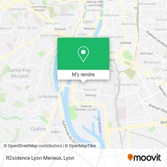 Comment aller à R2sidence Lyon Merieux à Lyon, 7e Arrondissement en bus ...