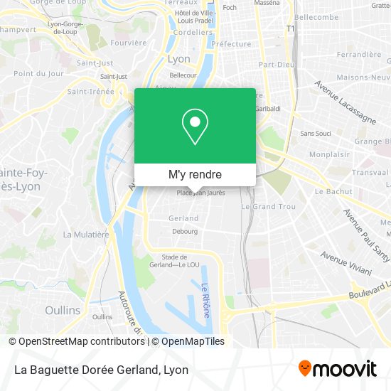 La Baguette Dorée Gerland plan