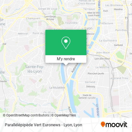 Parallélépipède Vert Euronews - Lyon plan