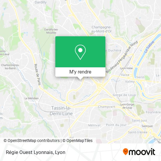 Régie Ouest Lyonnais plan