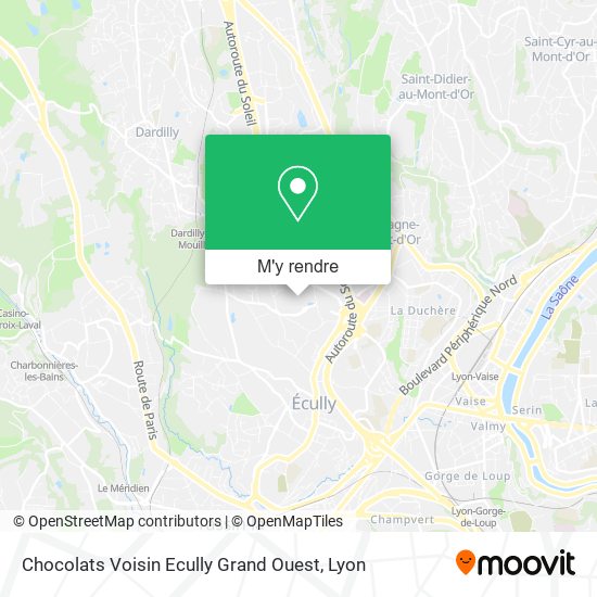 Chocolats Voisin Ecully Grand Ouest plan
