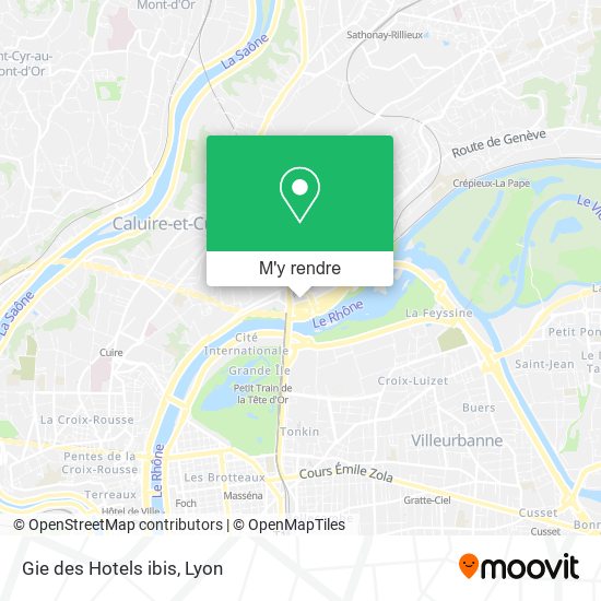 Gie des Hotels ibis plan