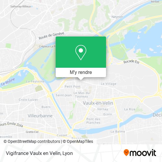 Vigifrance Vaulx en Velin plan