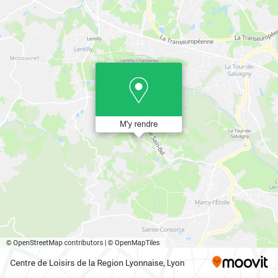 Centre de Loisirs de la Region Lyonnaise plan