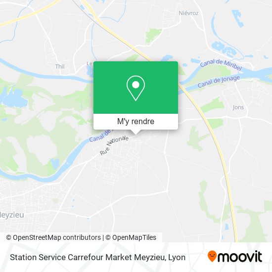 Station Service Carrefour Market Meyzieu plan