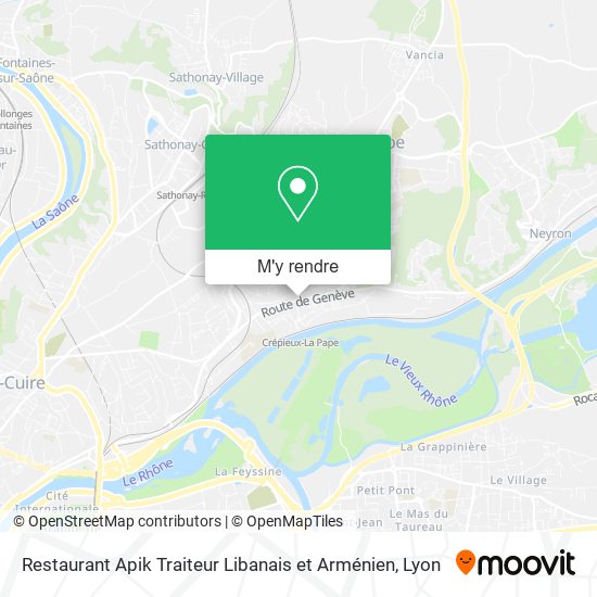 Restaurant Apik Traiteur Libanais et Arménien plan